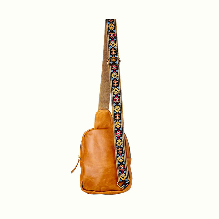 Ghoomna mini Backpack (Floral strap)