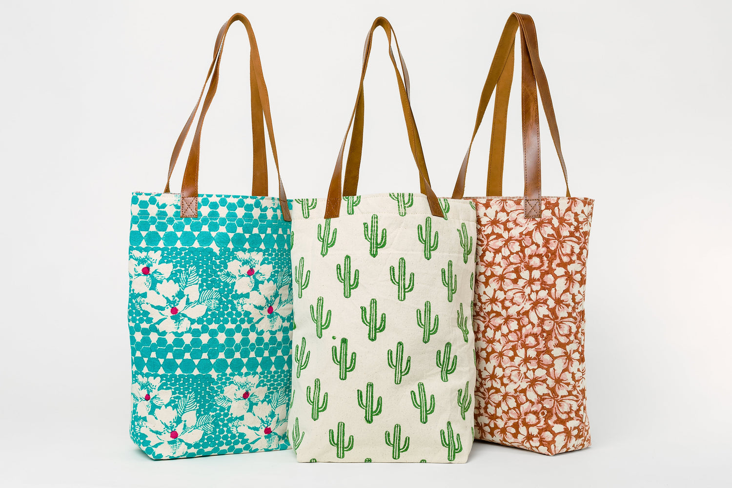 Block Printed Totes